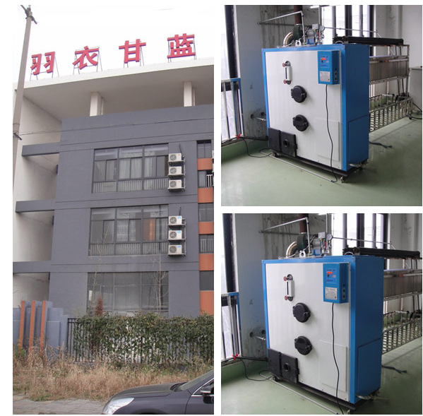 全自動電加熱蒸汽發(fā)生器用于義務(wù)雨衣甘藍(lán)制衣廠服裝整燙