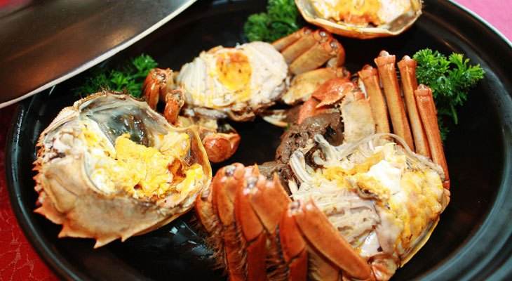 美味的清蒸大閘蟹 美味的清蒸大閘蟹