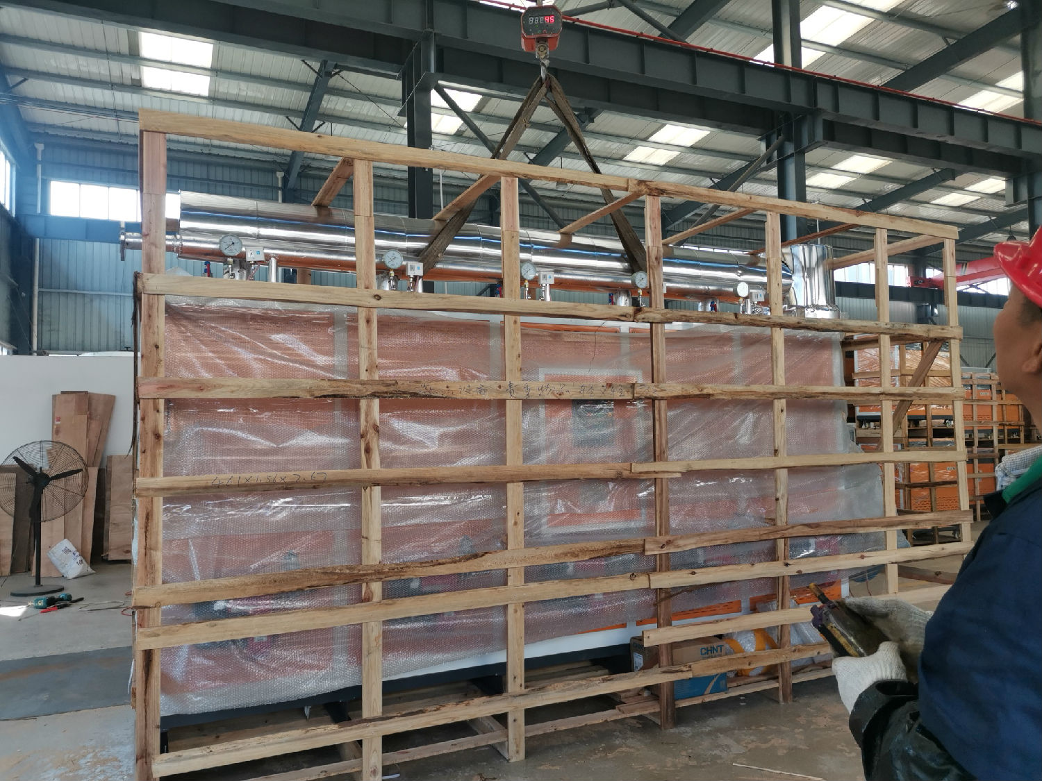 陜西混凝土預(yù)制構(gòu)件養(yǎng)護(hù)全自動蒸汽發(fā)生器上車發(fā)貨啦